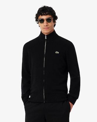 Pullover aus Tuchwolle mit Rei&szlig;verschluss