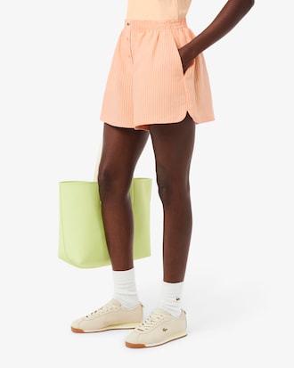 Oversized-Shorts aus Leinenmischung