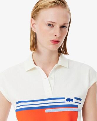 Regular Fit-Polohemd Runway aus Petit Piqu&eacute; mit Streifen