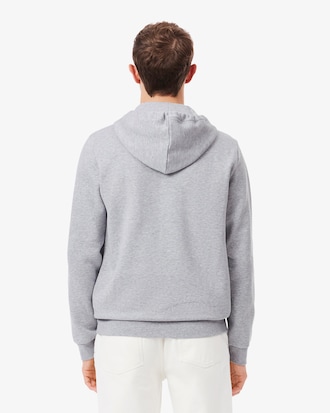 Hoodie aus Fleece mit Rei&szlig;verschluss