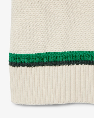 Pullover Runway aus Piqu&eacute; mit Polokragen und blumigem Krokodil