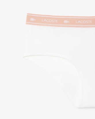 Stretch-Shorty aus Baumwolle mit Logo