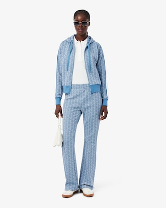 Hoodie aus Jacquard mit Monogramm