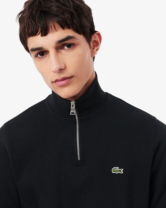 Sweatshirt aus Interlock mit hohem Kragen und Rei&szlig;verschluss