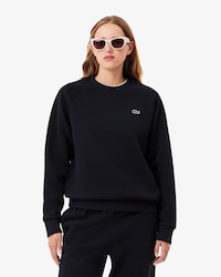 Sweatshirt aus Piqué mit Rundhalsausschnitt