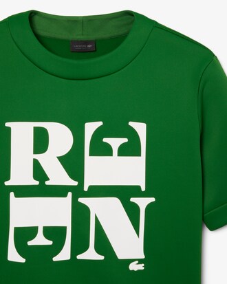T-Shirt Runway aus grafischer Seide