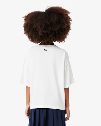 Oversized T-Shirt aus Baumwolle mit Print   