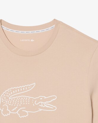 Loungewear-T-Shirt aus Baumwolle mit Print