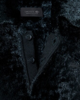 Pullover Runway aus Samt mit Polokragen