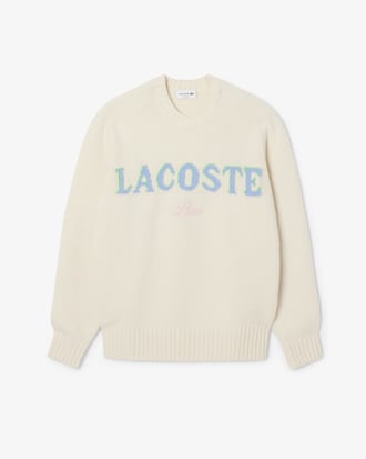 Karierter Pullover aus Tuchwolle mit Intarsienmuster