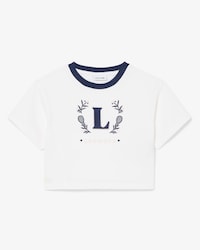 T-Shirt aus Baumwolle mit kontrastierendem Badge