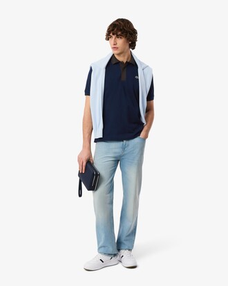 Classic Fit-Polohemd L.12.12 mit kontrastierendem Kragen