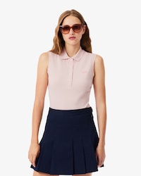 &Auml;rmelloses, dehnbares Slim Fit-Polohemd L.12.D