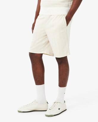 Regular Fit-Shorts aus Jacquard mit Monogramm