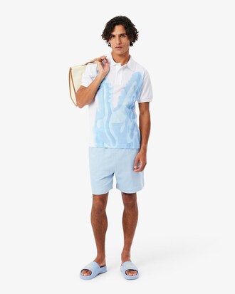 Classic Fit-Polohemd aus Piqu&eacute; mit Print