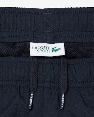 Gestreifte Sportshorts aus Frottee