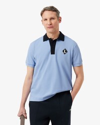 Franz&ouml;sisches Classic Fit-Polohemd mit Badge