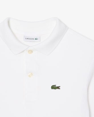 Polohemd aus Petit Piqué mit langen Ärmeln