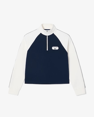 Sweatshirt Tennis Heritage mit Badge und Quarter Zip