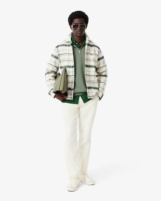 Sweatshirt aus schwerem Fleece mit Reißverschluss und hohem Kragen