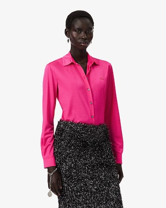 Slim Fit-Hemd Runway aus Satin