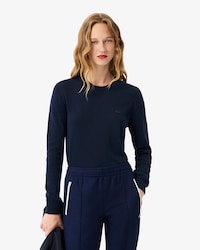 Pullover aus 3D-Strick mit Rundhalsausschnitt