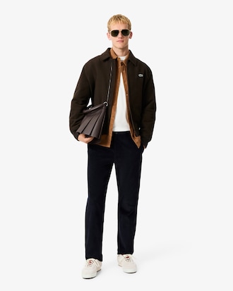 Regular Fit-Hemd aus Velours