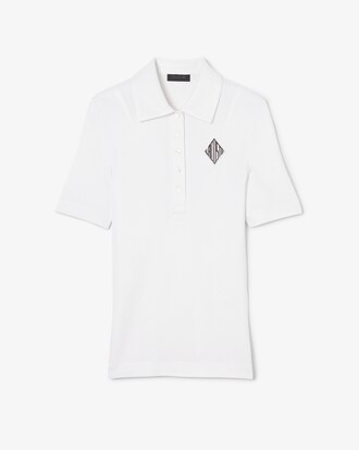 Slim Fit-Polohemd Runway aus Satin-Piqué