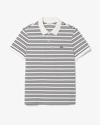 Gestreiftes Regular Fit-Polohemd aus Petit Piqu&eacute;