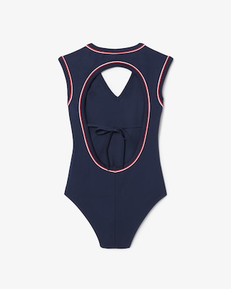 Slim Fit-Body aus Baumwolle mit freiem Rücken