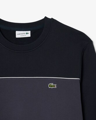 Fleece-Sweatshirt mit Colorblock-Design