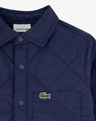 Kariertes, gestepptes Overshirt Kids Lacoste x Lamarel