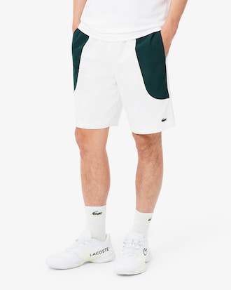 Wasserabweisende Sportshorts mit Colorblock-Design