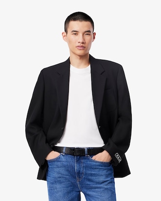 Lederg&uuml;rtel mit Monogramm