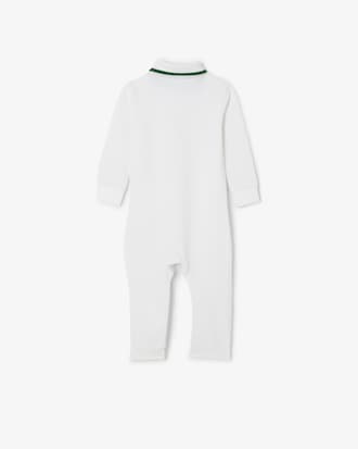 Baby-Body aus Piqu&eacute; mit langen &Auml;rmeln
