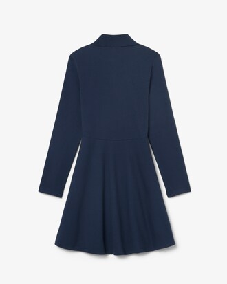 Kleid aus Stretch-Piqu&eacute; mit langen &Auml;rmeln
