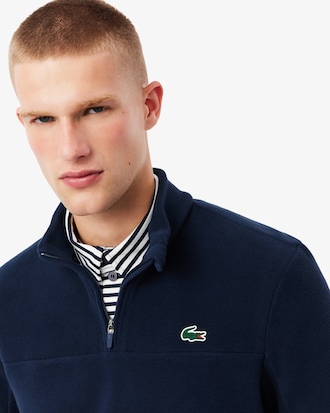 Golfoberteil aus Polar-Fleece mit Viertel-Reißverschluss