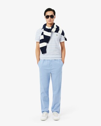 Gestreiftes Classic Fit-Polohemd aus Petit Piqu&eacute;