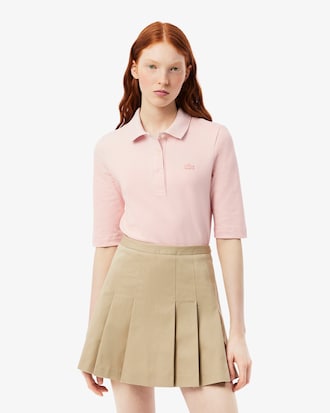 Slim Fit-Polohemd L.12.D mit Dreiviertelärmeln