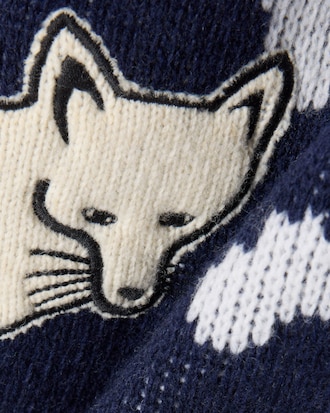 Pullover Archive Edition aus Jacquard mit hohem Kragen