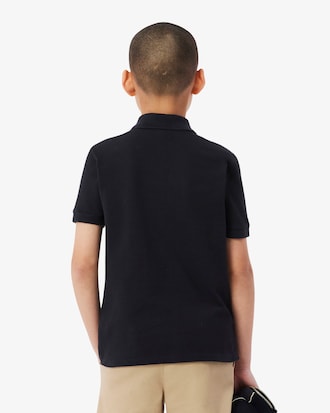 Polohemd aus Petit Piqu&eacute; mit Colorblock-Design