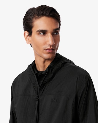 Komprimierbare Jacke aus wasserabweisendem Nylon