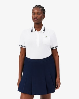 Franz&ouml;sisches Slim Fit-Polohemd aus Rippstrick