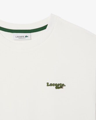 Kurzes, &uuml;bergro&szlig;es T-Shirt aus Baumwolle mit Logo