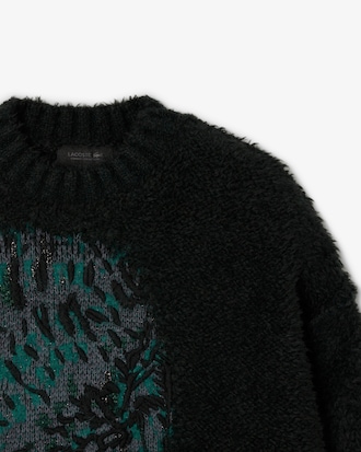 Pullover Runway aus Jacquard mit Krokodil