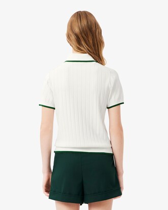 Golf-Pullover mit Polokragen und kurzen Ärmeln
