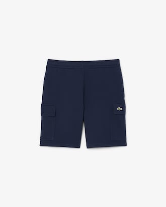 Cargo-Shorts aus Baumwollfleece