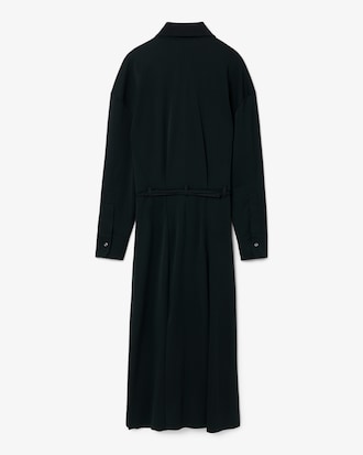 Maxi-Polokleid mit Faltenrock