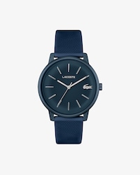 LACOSTE MOVE 12.12 Dreizeigeruhr aus navyfarbenem Silikon