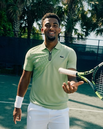 Slim Fit-Tennispolo mit Print und Ultra-Dry-Technologie